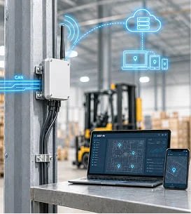 ICL8-WC182 Wireless CAN Bus Bridge connecting to the ASSET-Rx cloud