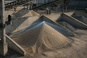 LiDAR scanning bulk material stockpiles for volume measurement