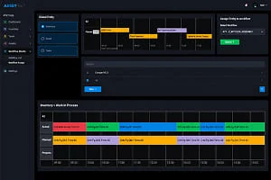 ASSET-Rx Workflow Studio correlation view comparing planned versus actual outcomes