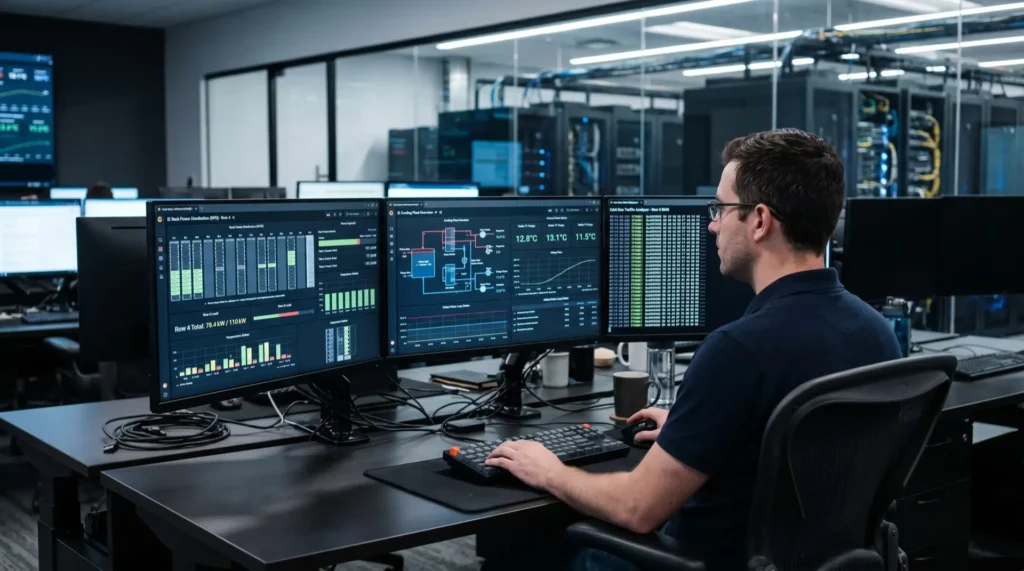 Data center operations shifting from threshold-based to trend-based maintenance using CAN Bus telemetry, detecting a 4% CDU pump degradation three weeks early and Li-ion cell internal resistance drift months before BMS alarms trigger.