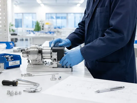CRATUS in-house engineering and materials lab in the USA assembling LiDAR systems