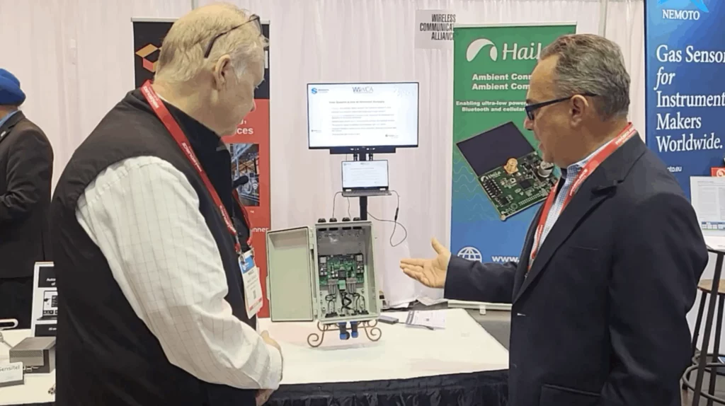 CRATUSTECH team interview at Sensors Converge 2026 showcasing Wireless CAN Bus Bridge technology for connected industrial systems