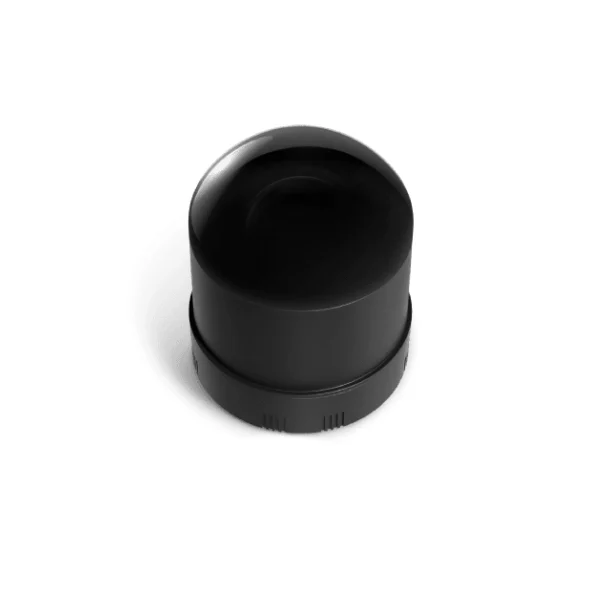 Hesai JT128 compact 3D LiDAR sensor on white background showing lightweight 220g design for easy robot integration