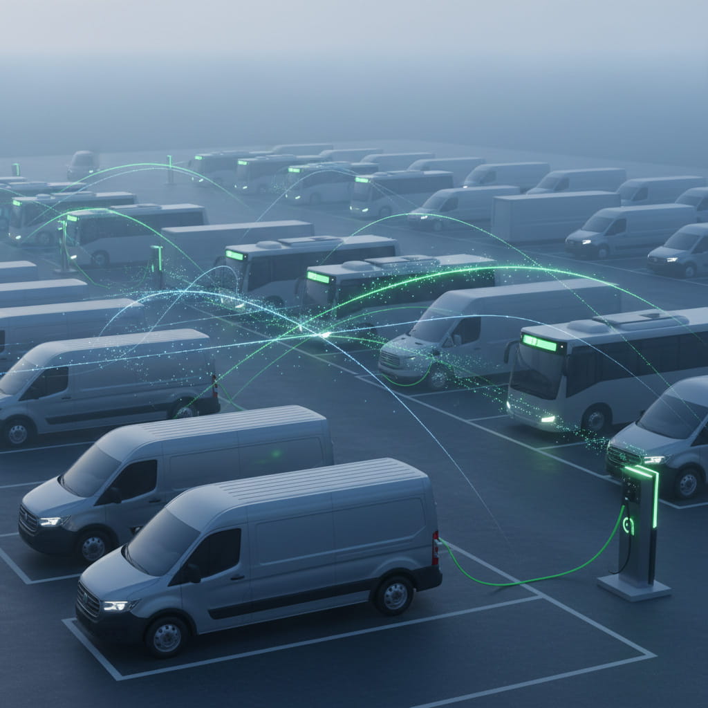 Intercal8 electric vehicle charging station with dynamic load management and peak shaving