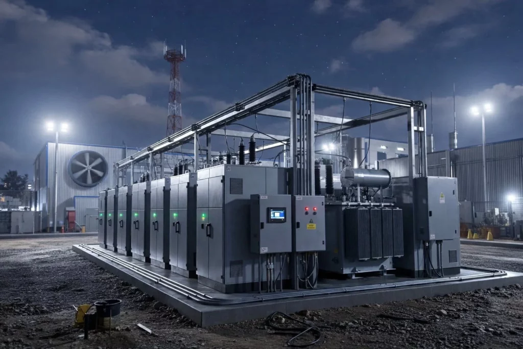 Intercal8 smart energy management system with microgrid control integrating solar, wind, and grid power