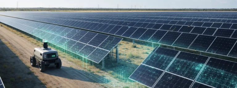 LiDAR-enabled autonomous mobile robot performing condition monitoring and inspection in a solar power plant