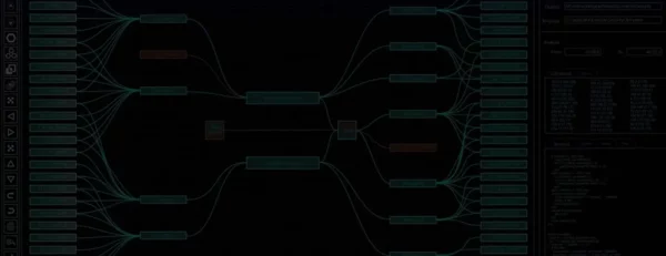 Machine learning neural network architecture diagram showing interconnected nodes and layers for AI model training and autonomous applications