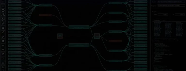 Machine learning neural network architecture diagram showing interconnected nodes and layers for AI model training and autonomous applications