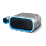 ONX true solid state LiDAR sensor with integrated 2D camera for 3D and 6D sensing on a white background