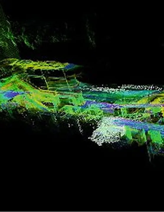 Three-dimensional SLAM reconstruction built from a RoboSense Airy point cloud