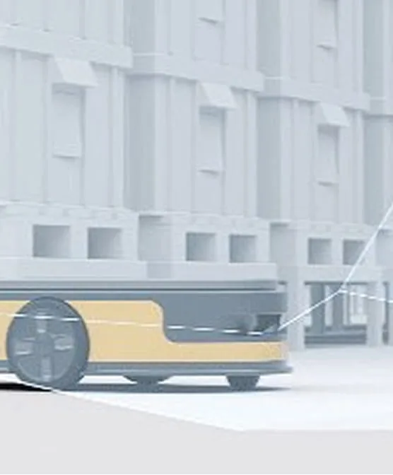 RoboSense Airy providing structured point clouds for warehouse SLAM and re-localisation on AGV and AMR platforms