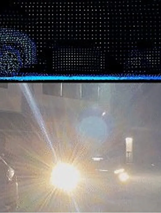 RoboSense E1R adapting across indoor and outdoor lighting conditions