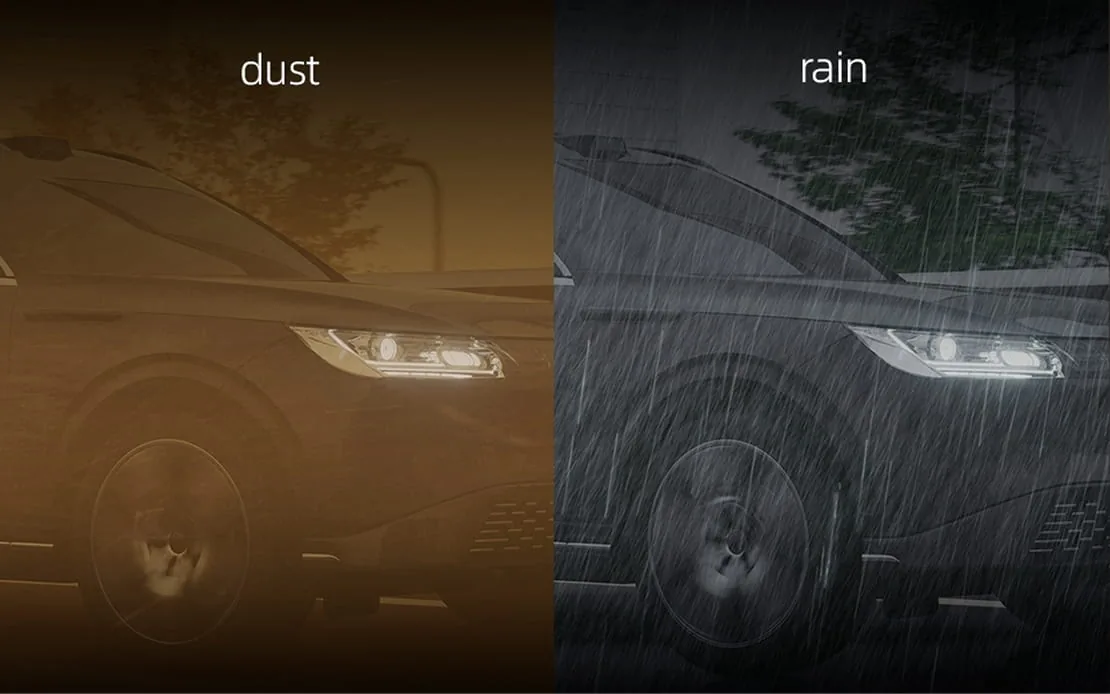 All-condition adaptability keeping the RoboSense EMX measuring through adverse weather and lighting
