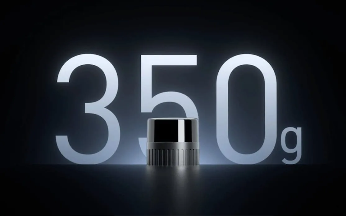 RoboSense Fairy at 75 by 70 millimetres and under 350 grams, the lightest in its class