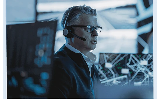 Operator coordinating shared sensor data across agency control rooms