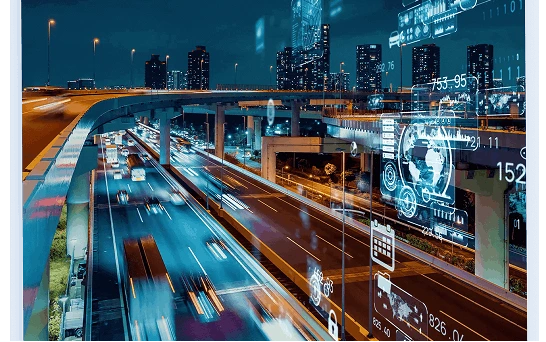 Real-time analytics dashboard over an urban roadway