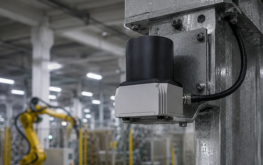 SXC01 LiDAR operating in an industrial environment